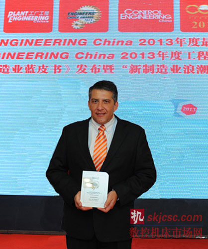 鐵姆肯公司中國區總工程師Mike Kotzalas出席PEC 2013年度工程師選擇獎頒獎典禮